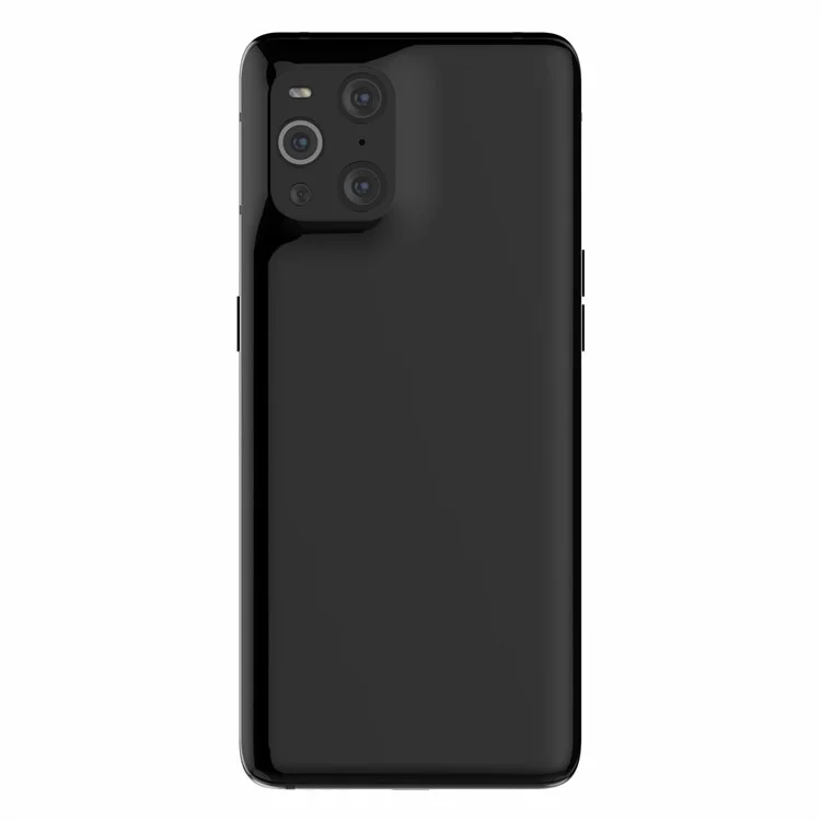 Custodia ibrida in PC + TPU anti-caduta con supporto per telefono per Oppo Find X3/X3 Pro - Nero