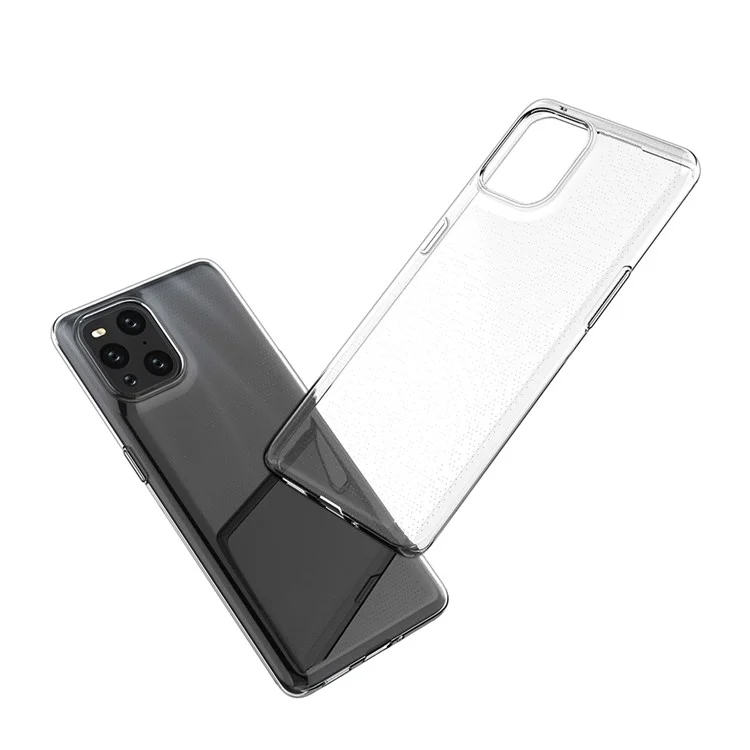 Crystal Clear Ultra Thin TPU Phone Protective Case per Oppo Find X3 Pro