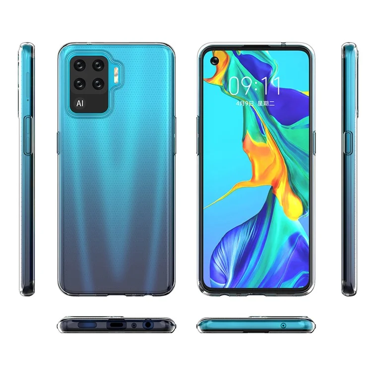 Étui de Protection Par Téléphone TPU Ultra Mince en Cristal Pour Oppo A94 / Oppo F19 Pro