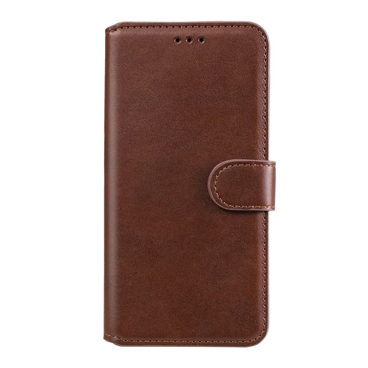 Case de Teléfono de Cuero Flip de Billetera Para Oppo Reno5 Pro+ 5G / Encontrar X3 Neo - Marrón