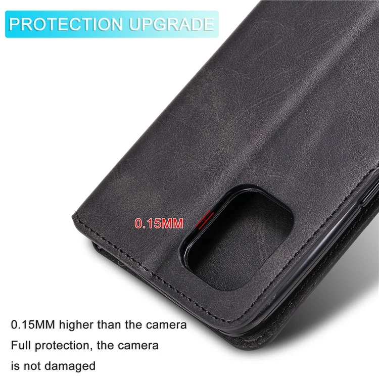 Wallet Stand Flip in Pelle Custou di Telefono Per Oppo Trova X3 Pro / Oppo Trova X3 - Nero