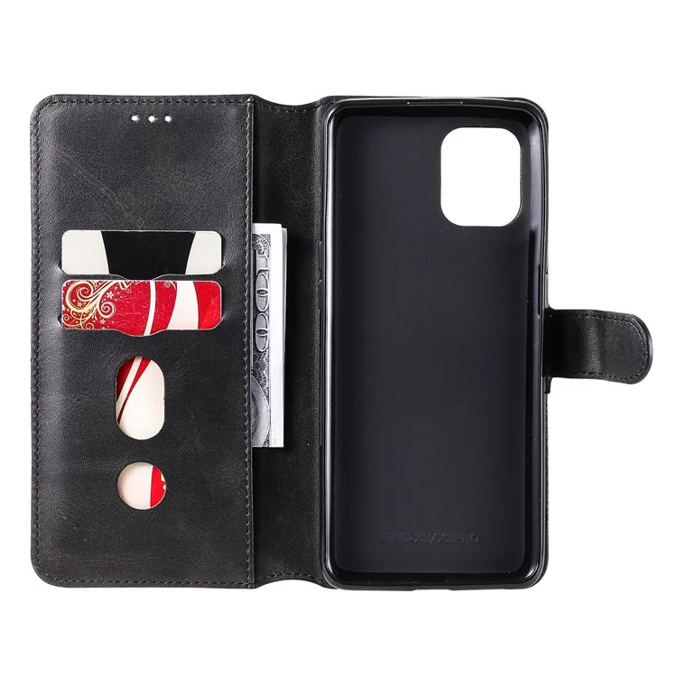 Wallet Stand Flip in Pelle Custou di Telefono Per Oppo Trova X3 Pro / Oppo Trova X3 - Nero