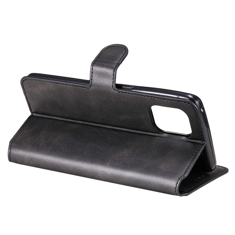 Wallet Stand Flip in Pelle Custou di Telefono Per Oppo Trova X3 Pro / Oppo Trova X3 - Nero