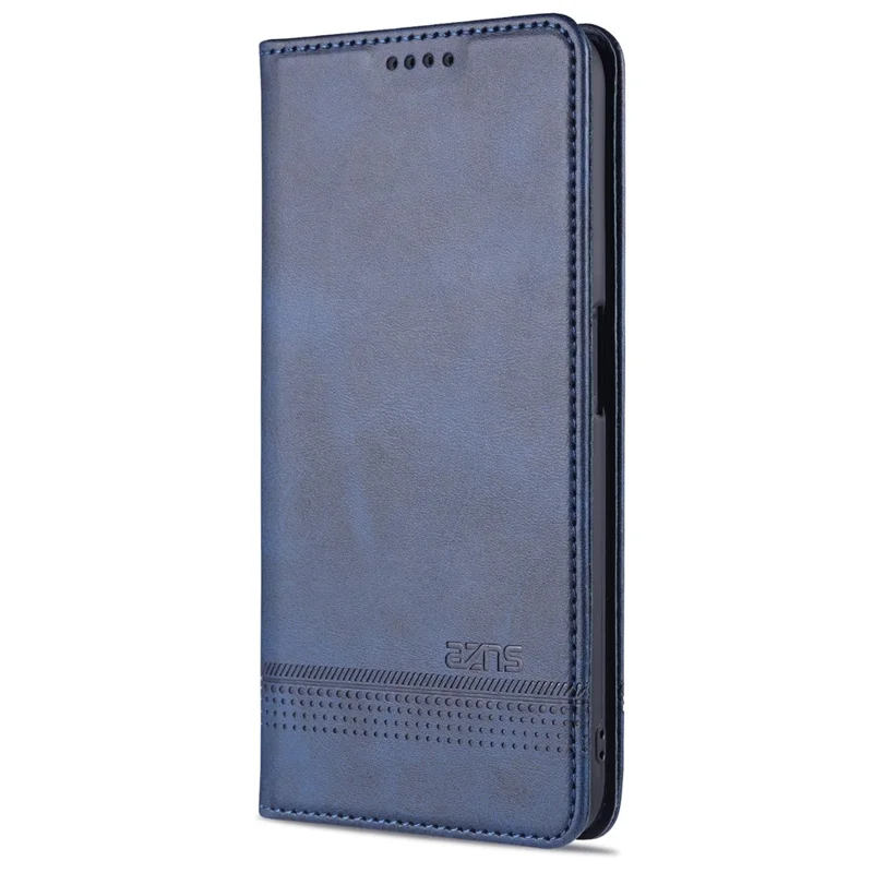 AZNS For Oppo A93 5G/A74 5G Phone Case PU Leather Phone Protector Magnetic Absorption Folding Stand Flip Cover with Wallet - Dark Blue