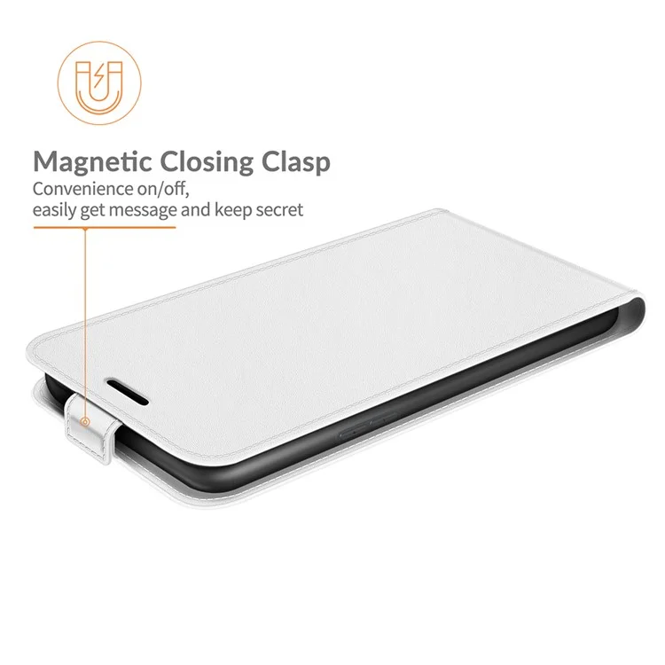 Vertikales Flip Crazy Horse Leather Protector Case Mit Kartensteckplatz Für OPPO A54 5G / A93 5G / A74 5G / ONPLUS NORD N200 5G - Weiß