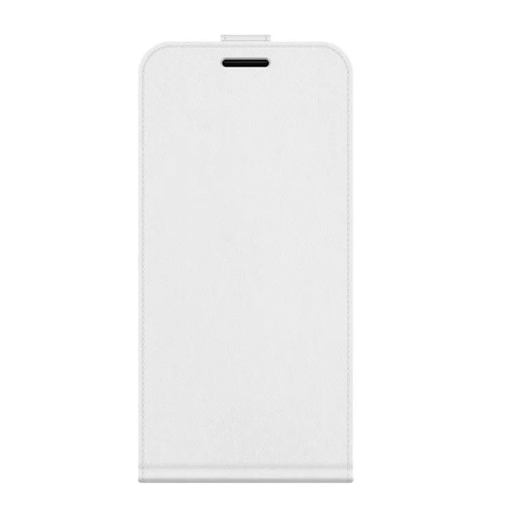 Vertikales Flip Crazy Horse Leather Protector Case Mit Kartensteckplatz Für OPPO A54 5G / A93 5G / A74 5G / ONPLUS NORD N200 5G - Weiß