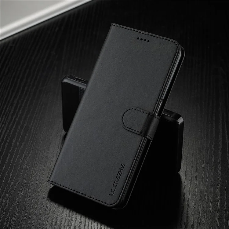LC.IMEEKE per Oppo A74 5G/A93 5G/A54 5G Custodia per telefono cellulare in pelle con design portafoglio e supporto pratico - Nero