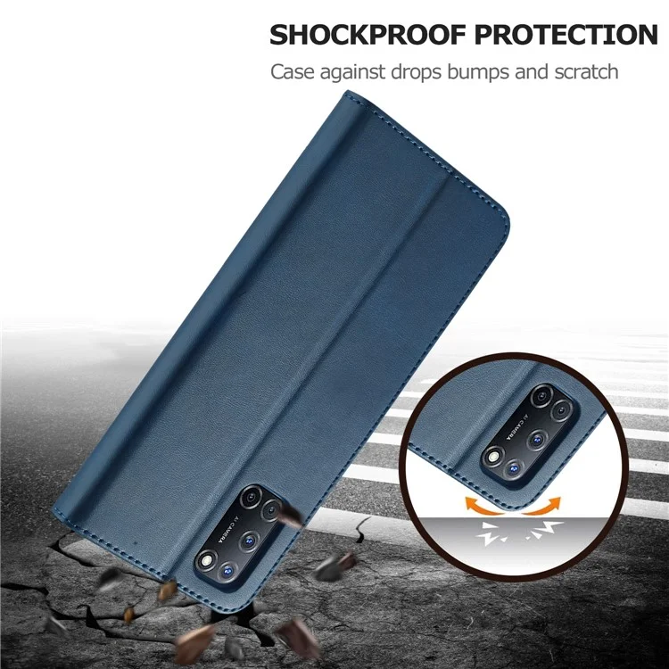 LC.IMEEKE for Oppo A74 5G/A93 5G/A54 5G Practical Wallet Stand Design Leather Mobile Phone Case - Blue