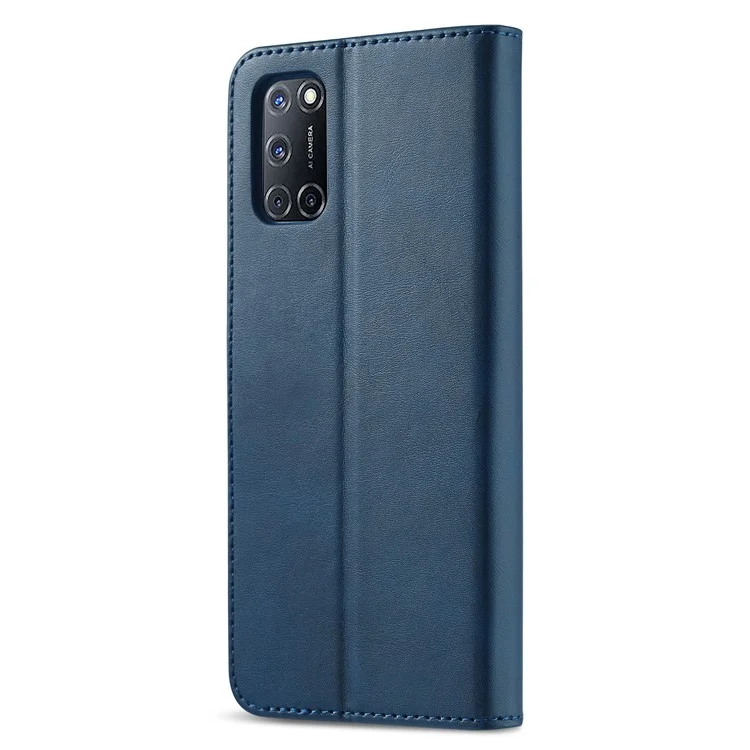 LC.IMEEKE for Oppo A74 5G/A93 5G/A54 5G Practical Wallet Stand Design Leather Mobile Phone Case - Blue