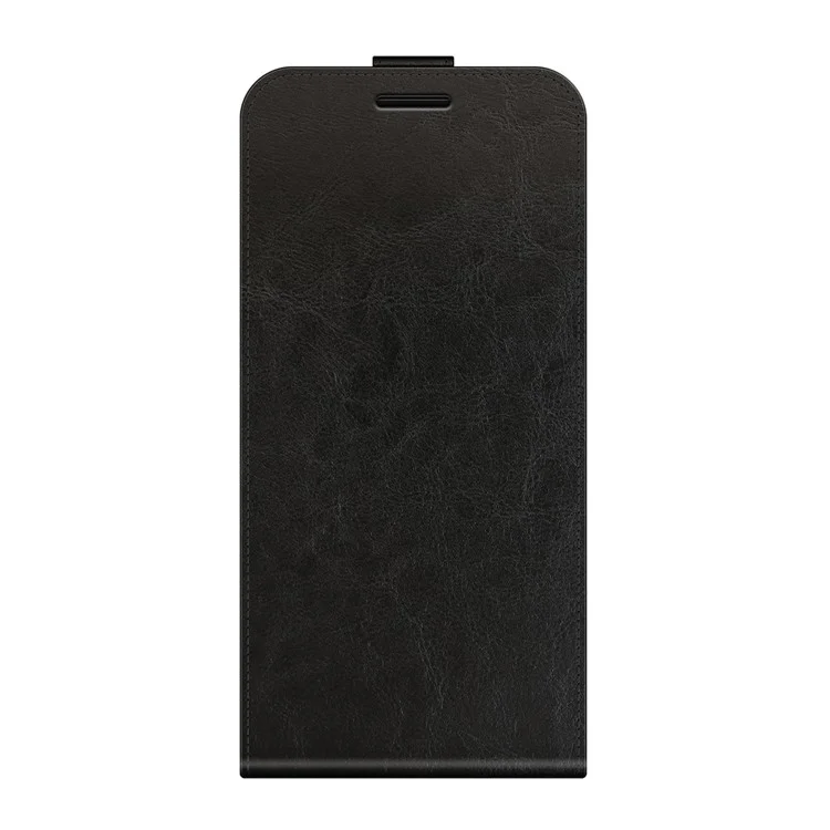 Для Oppo Reno5 Pro+ 5G / Find X3 Neo Вертикальный Флип-Чехол для Телефона Crazy Horse Texture PU Кожаный Чехол с Держателем Для Карты - Черный