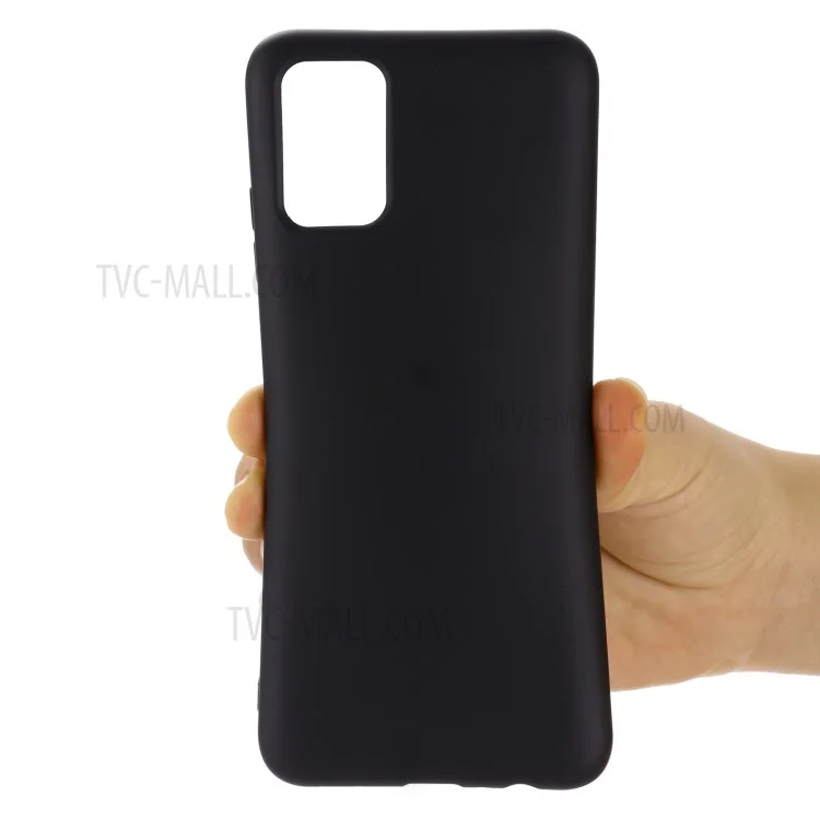 For Oppo F19 Pro+ 5G Soft Liquid Silicone Phone Case Anti-Scratch Phone Cover with Strap - Black