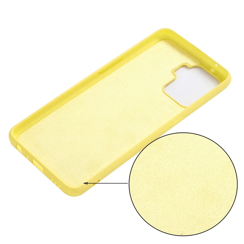 For Oppo A94 / Reno5 F / F19 Pro / Reno5 Lite Phone Case Liquid Silicone Drop Protection Cover - Yellow