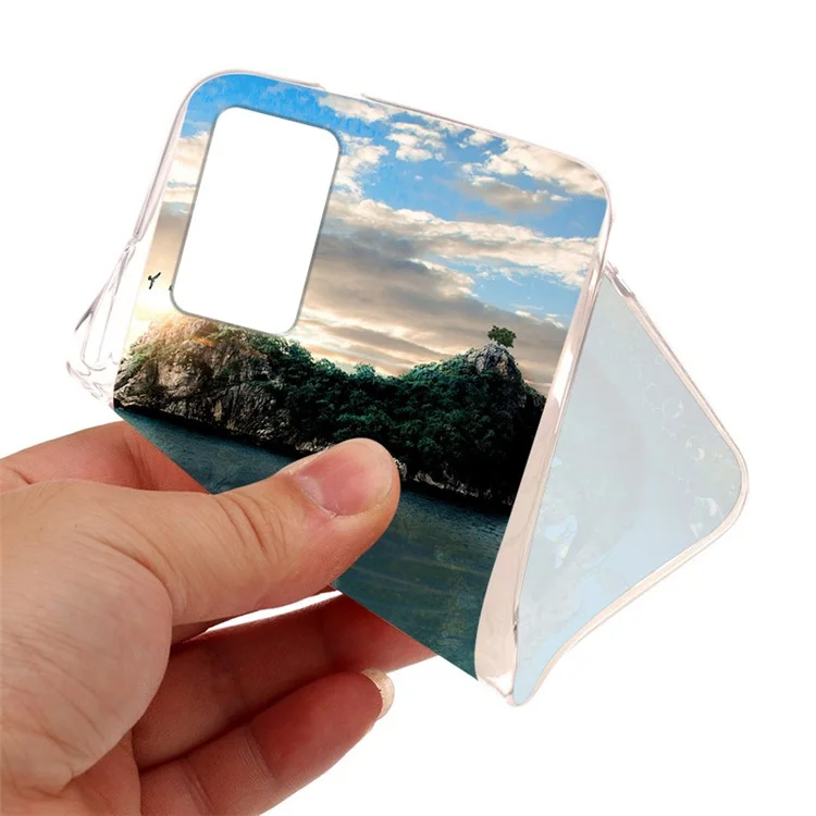 Étui de protection en TPU doux pour téléphone avec impression de motifs élégants pour Oppo Reno6 5G - Fleurs