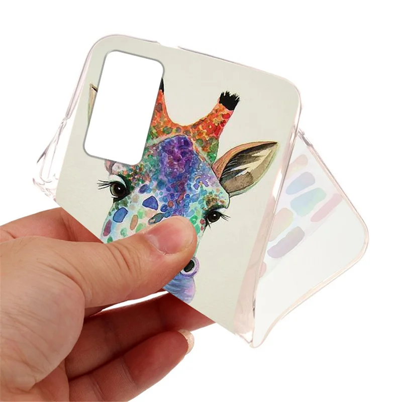 Full Protection Pattern Printing Flexible TPU Phone Cover Case for Oppo Reno6 Pro+ 5G/Pro 5G (Snapdragon) - Little Daisies