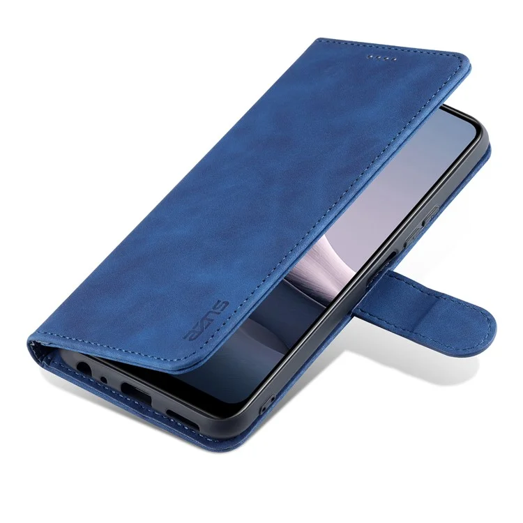 Capa de Cobertura de Carteira de Couro PU AZNS Caixa de Proteção Para Vivo Y20/y20i/y20s/y11s/iqoo U1x/y30 (China) - Azul