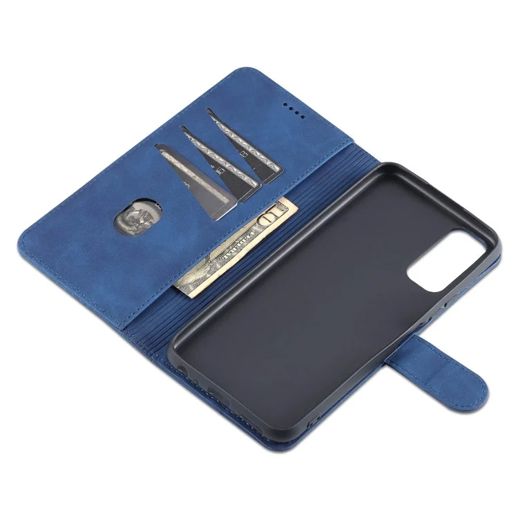 Capa de Cobertura de Carteira de Couro PU AZNS Caixa de Proteção Para Vivo Y20/y20i/y20s/y11s/iqoo U1x/y30 (China) - Azul