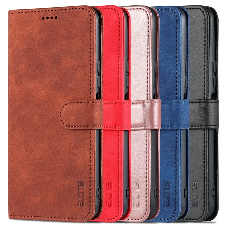 AZNS PU Leather Stand Wallet Cover Protective Phone Case for vivo Y20/Y20i/Y20s/Y11s/iQOO U1x/Y30 (China) - Blue