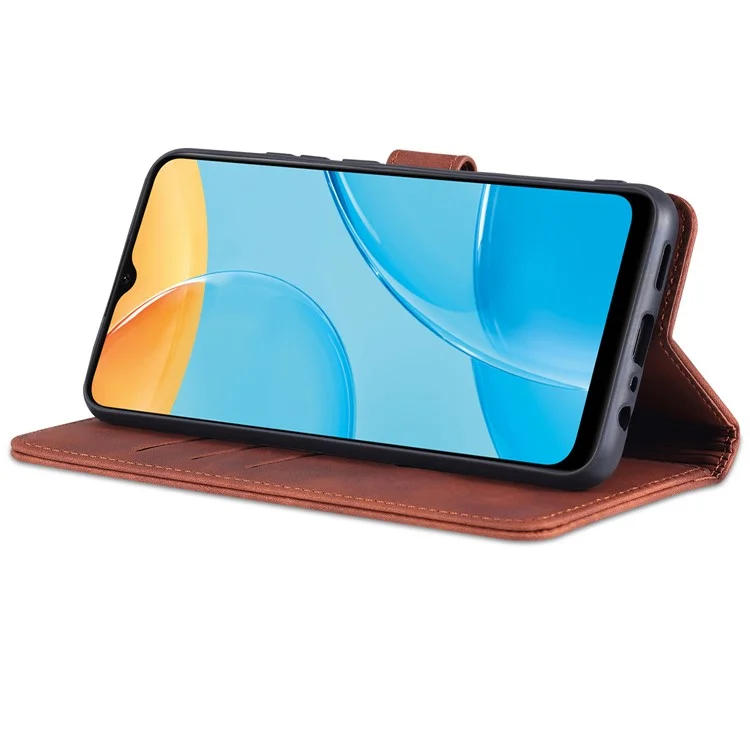 Custodia in pelle sintetica PU AZNS con supporto per OPPO A15/A35(4G) - Rosa