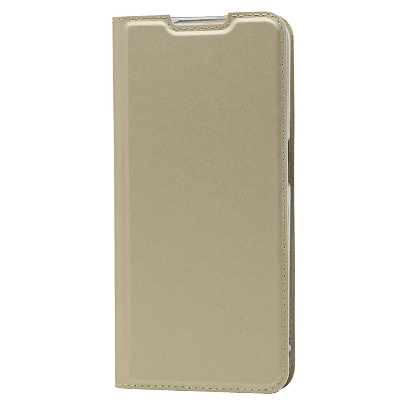 Caso de Capa de Telefonia de Couro Absorvido Automaticamente Com Slot de Cartão Para o Oppo A54 5G - Ouro