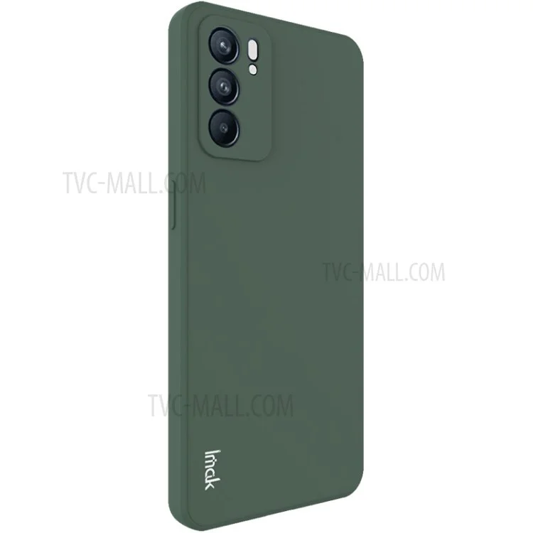 IMAK UC-4 Sariet Stile Frame Mobile Phone Soft TPU Protetive Case Para Oppo Reno6 5G - Midnight Green