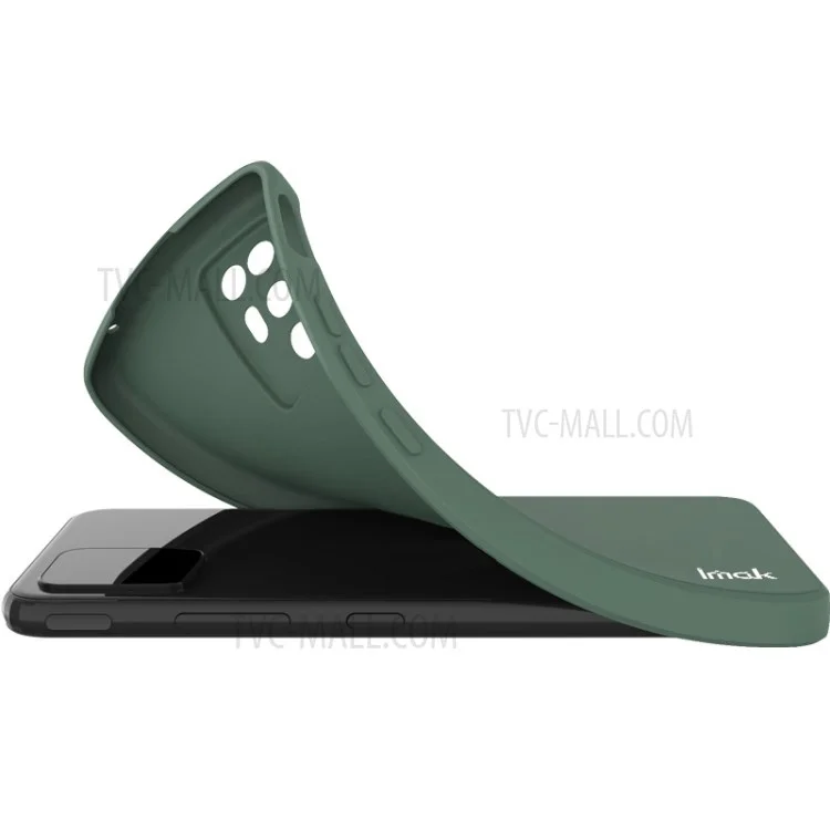 Étui de protection souple en TPU pour téléphone portable IMAK UC-4 Series Straight Frame pour Oppo Reno6 5G - Vert de minuit