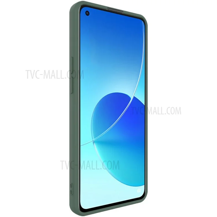 Étui de protection souple en TPU pour téléphone portable IMAK UC-4 Series Straight Frame pour Oppo Reno6 5G - Vert de minuit