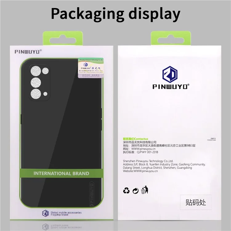 PINWUYO Ultra Slim Shockproof Precise Cut-Out Soft Silicone Gel Rubber Bumper Case for Oppo Reno 5G - Blue