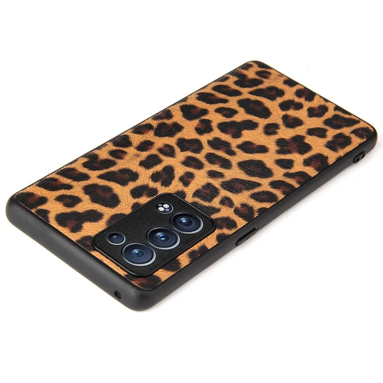 Gut geschütztes PU-Leder beschichtetes PC + TPU Hybrid-Gehäuse für Oppo Reno6 Pro+ 5G/Pro 5G (Snapdragon) - Carbon Faser