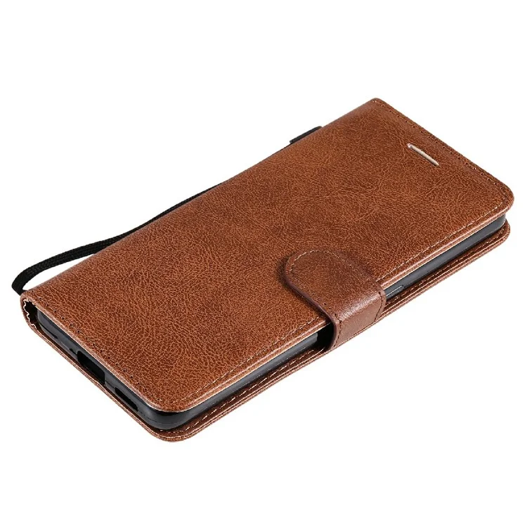 KT Leath Series-2 Anti-scratch Bien Protégé Pure Color Leather Téléphone Pour Oppo Reno6 5G - Brun