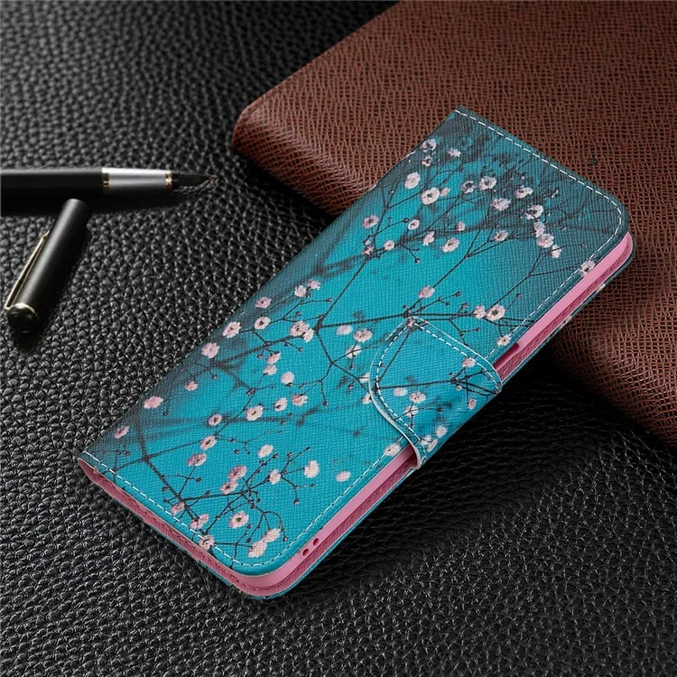 Impresión de Patrón Buena Mano -holding Feeling Leather Willet Case Para Oppo A74 5G/A93 5G/A54 5G - Sweet de Invierno