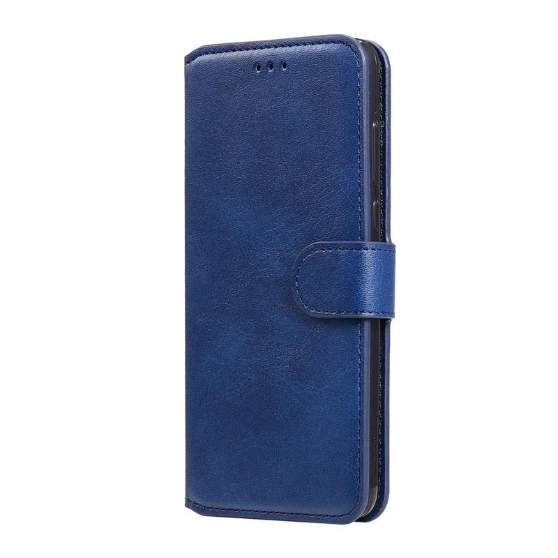 Wallet Stand Design Full Body Protection PU Leather Phone Case Cover for Realme 8 5G/V13 5G/Narzo 30 5G - Blue
