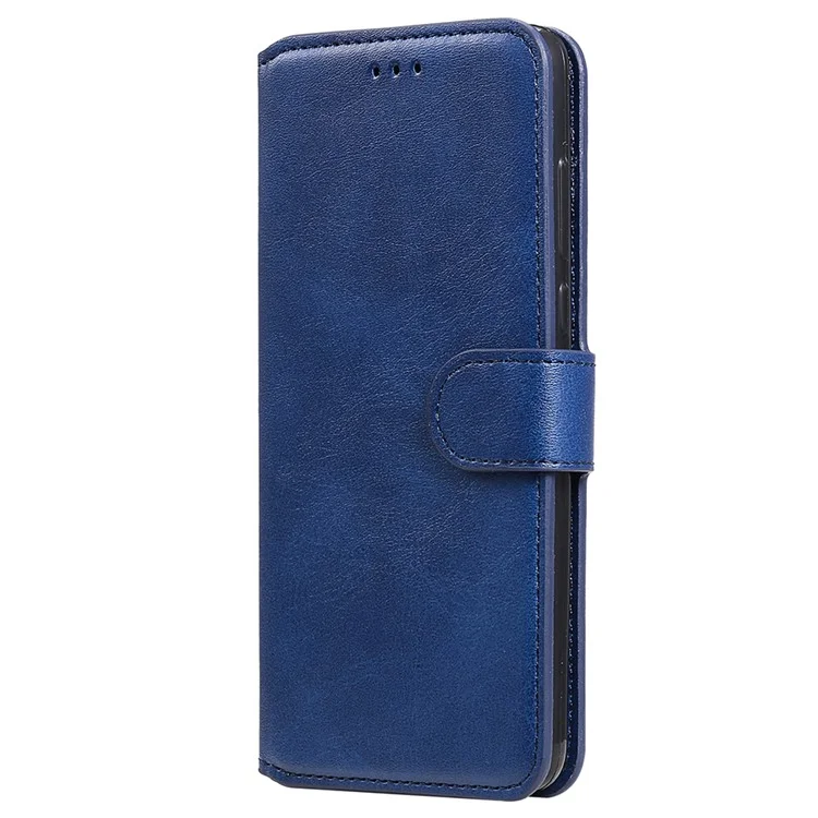 Portafoglio di alta qualità Supporto stile classico Custodia in pelle a ribaltamento per Oppo A93 5G/A74 5G/A54 5G - Blu
