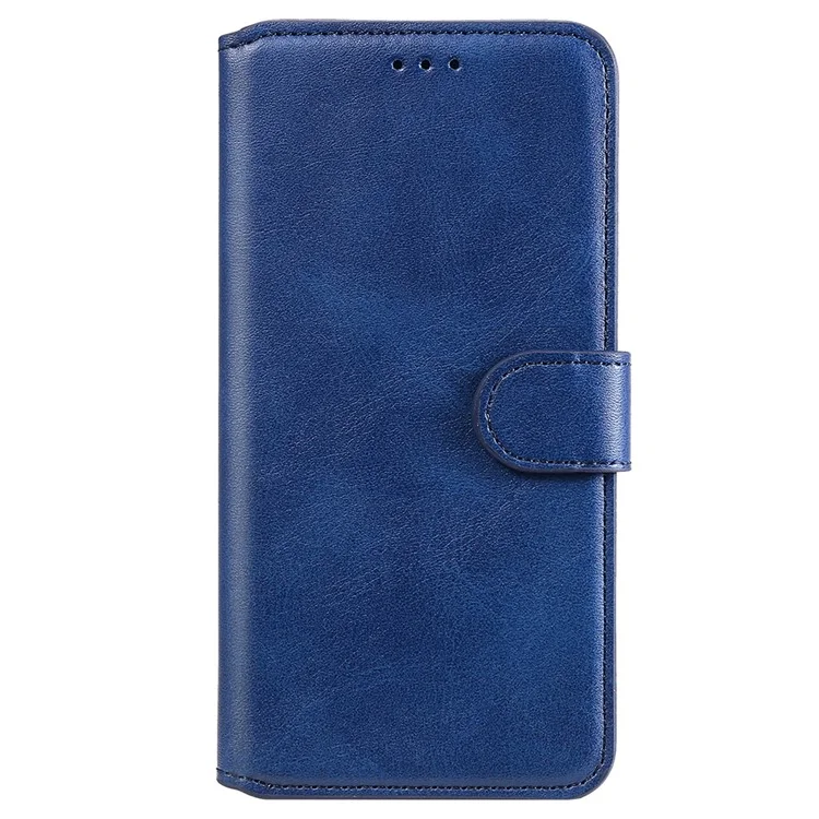 Portafoglio di alta qualità Supporto stile classico Custodia in pelle a ribaltamento per Oppo A93 5G/A74 5G/A54 5G - Blu