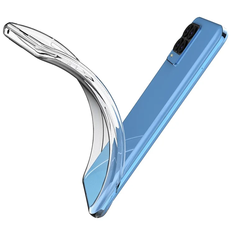 Funda de teléfono protectora TPU transparente, suave y delgada para Realme 8 / 8 Pro 4G