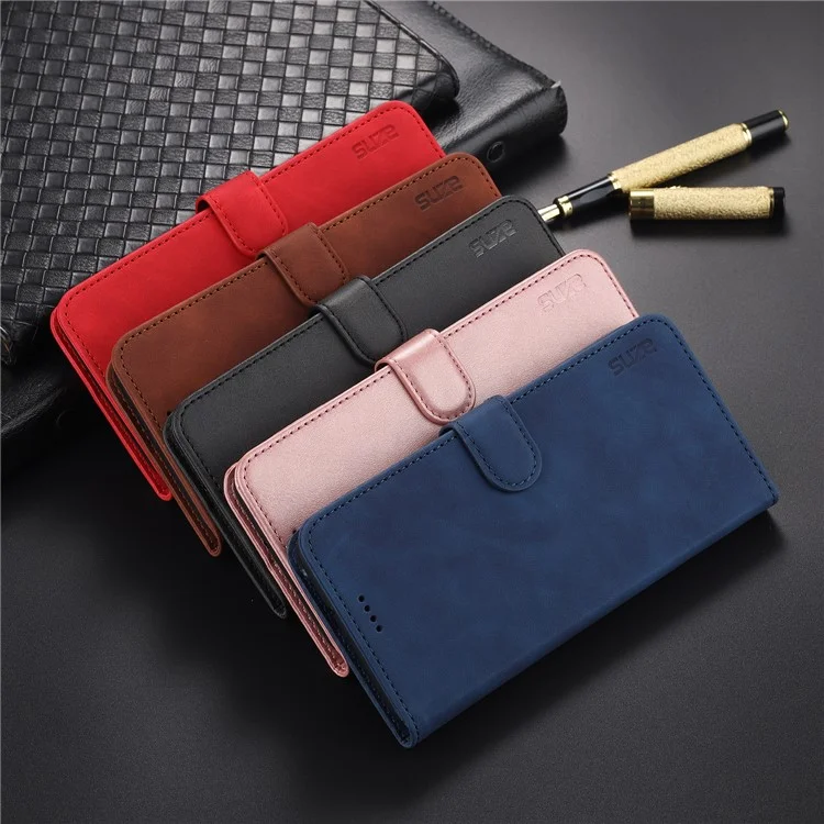AZNS Cartera Diseño Stand PU Cuero Protección Completa Funda para Teléfono para Oppo A16/A16S/A54S - Azul