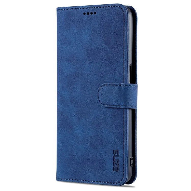 AZNS Cartera Diseño Stand PU Cuero Protección Completa Funda para Teléfono para Oppo A16/A16S/A54S - Azul