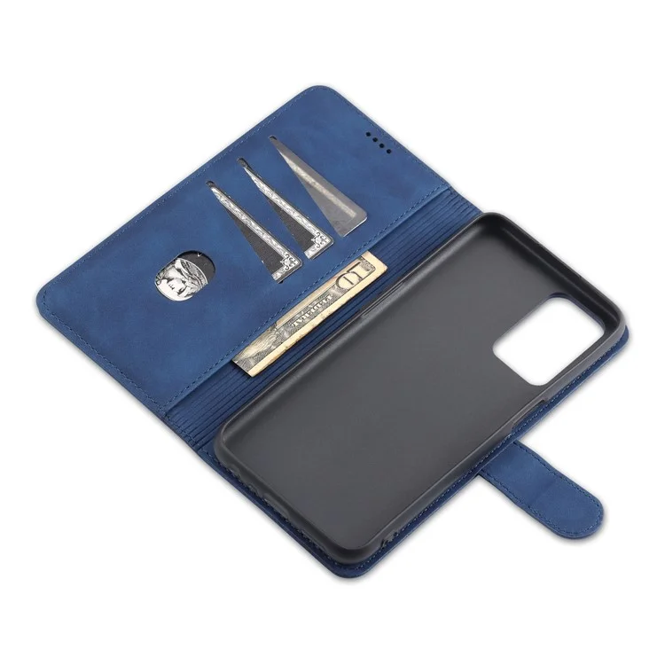 AZNS Cartera Diseño Stand PU Cuero Protección Completa Funda para Teléfono para Oppo A16/A16S/A54S - Azul