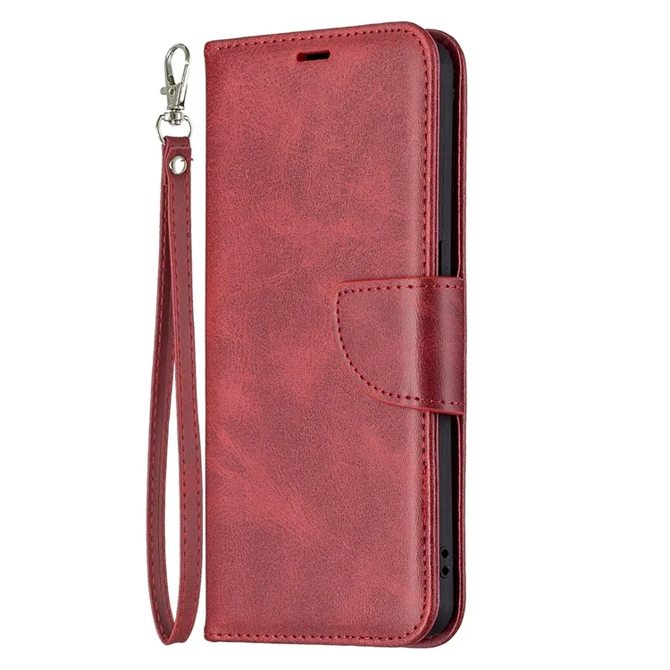 360 ° Couverture Complète Anti-rayures Smartphone Smartphone Smartphone Smartphone Porte-monnaie Pour OPPO RENO6 5G - Rouge