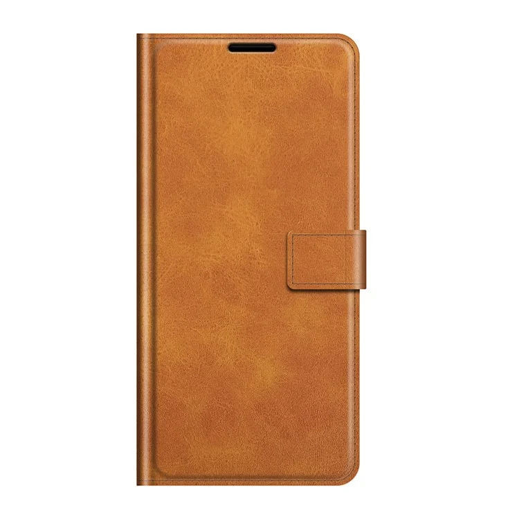 Portafoglio Design Design Magnetico Chiusura Anti-graffio Follip Flip Leather Telefono Per Vivo X70 Pro - Giallo