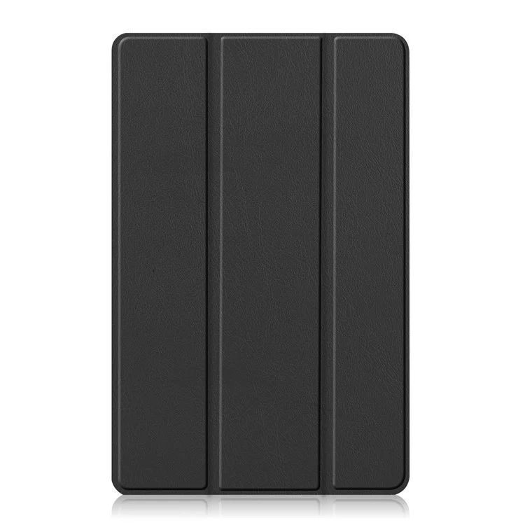 Trifold Stand PU Leather Hard PC Inner Shockproof Protective Tablet Cover for Realme Pad 10.4 - Black