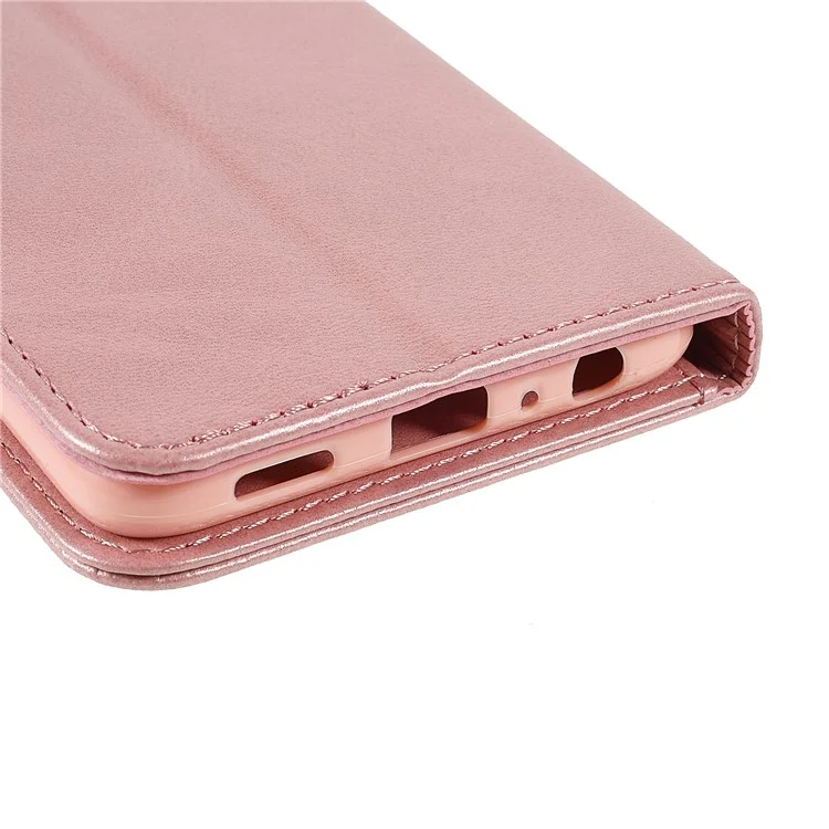 LC.IMEEKE PU Leather Foldable Stand Protective Phone Case Wallet Cover for Oppo A95 5G - Pink