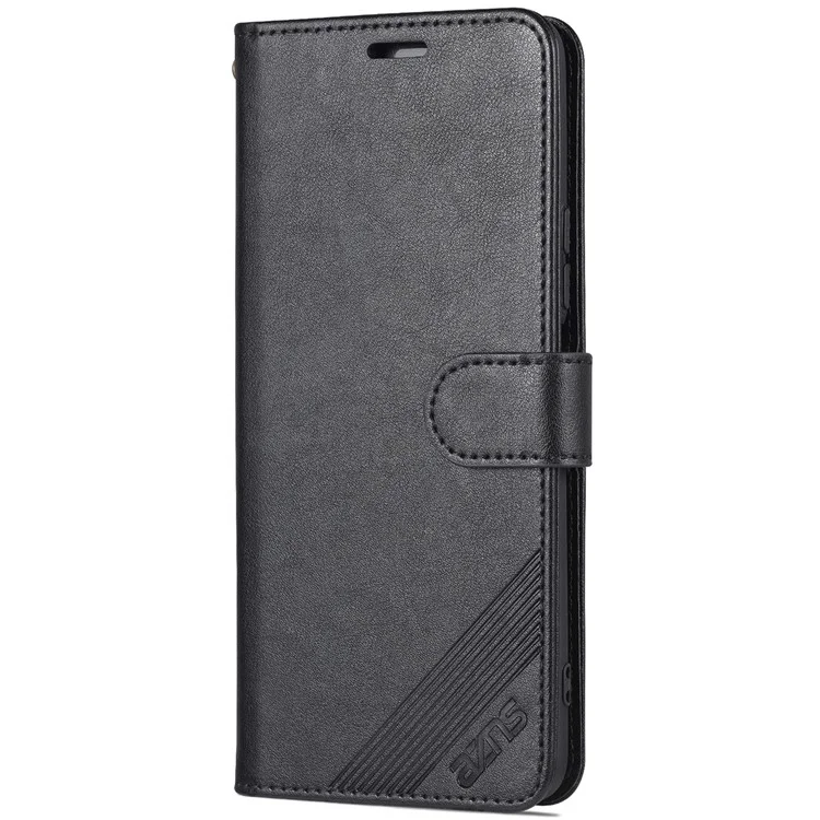 AZNS Dual-side-magnetverschluss PU Leder-ständer Brieftasche Horizontale Flip-telefonabdeckung Für Vivo T1 5g - Schwarz