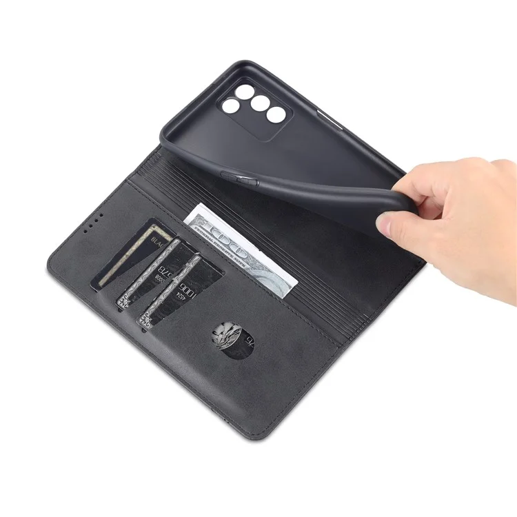 AZNS Ben Protetto Per la Copertina Del Telefono Per il Telefono Per il Portafoglio Per il Portafoglio di Shock Per il Portafoglio Per il Portafoglio Per la Pelle Per L'oppo K9s/realme Q3s - Nero