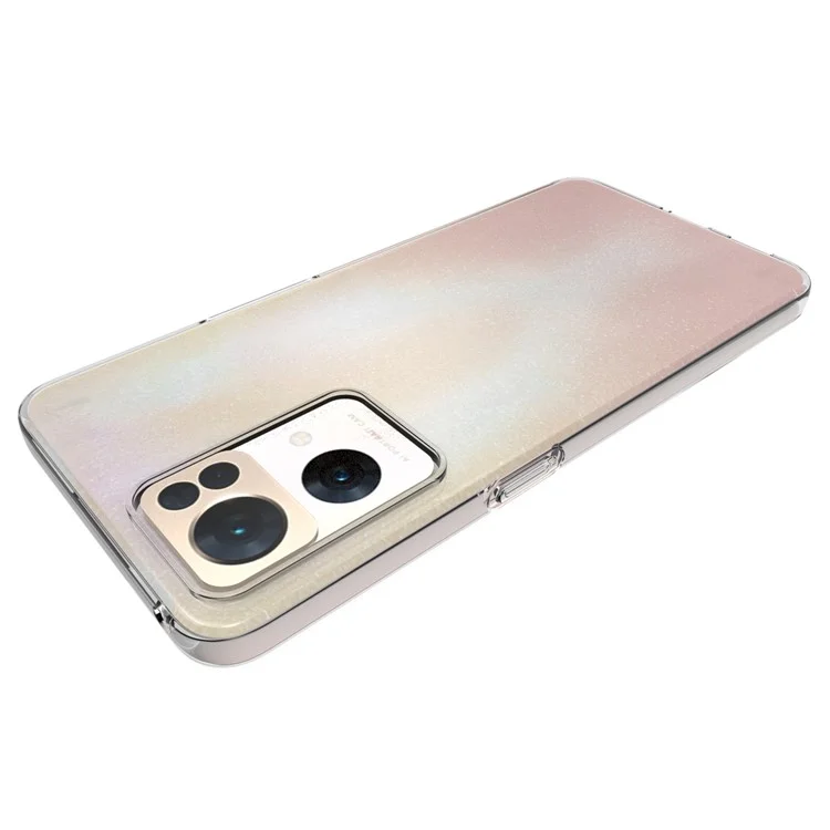 10pcs / Pack Clear Soft TPU TPU Inner Inner Watermark Résistant au Téléphone Anticratch Back Cover Couverture Pour Oppo Reno7 Pro 5G