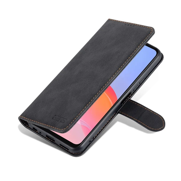 Azns Phone Cover Prop-ropry Magnetic Chodure Кожаная Кожаная Подставка Для Оборудования Телефона Для Vivo Y21/y21s/y33s - Черный
