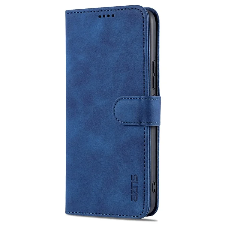 AZNS PU Cuir Magnetic Classe Couvre du Support Portefeuille TPU Inner TPU Téléphone Pour Vivo Y71t 5G / V21e 5G - Bleu