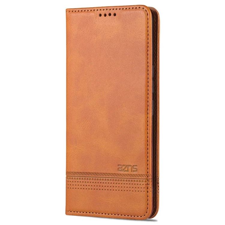 AZNS Magnetic Auto-absorbiertes Vollschutz-abdeckungsabdeckung PU Leder-ständer Brieftasche Telefonhülle Für Vivo Y71t 5g/v21e 5G - Braun