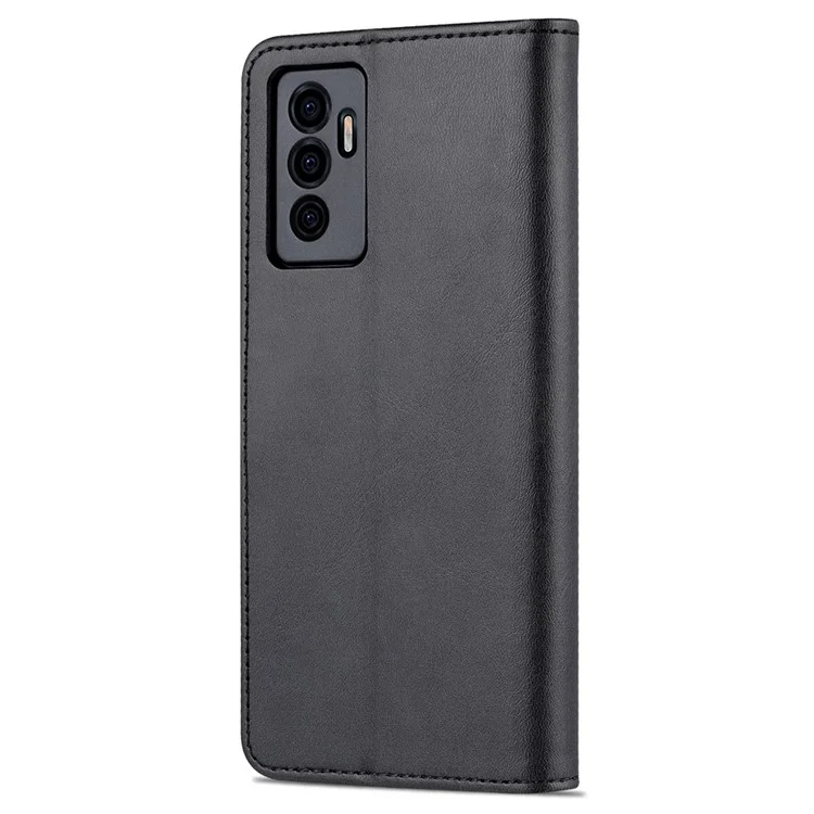 AZNS Full Body Protection PU Portafoglio In Pelle Puling Custodia Protettiva Per Telefono Per Vivo S10E / V23E 4G - NERO