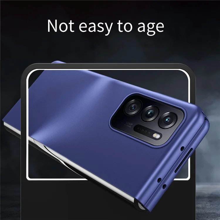 For Oppo Find N Rubberized Surface Skin-Touch-Feeling PC Phone Multiple Color Unhindered Folding Protective Case - Sapphire