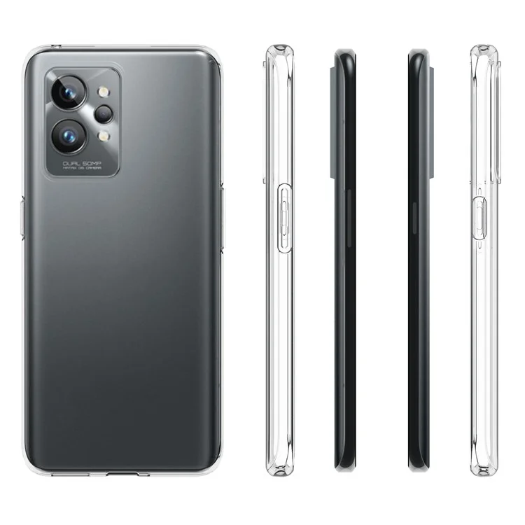 10 Pçs / Pacote Clowe Anti-Watermark Case Para Realme GT2 Pro, Flexível TPU Scratch Resistant Back Cover Shell